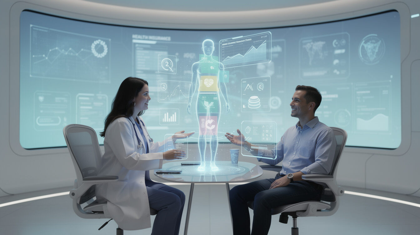 futuristic health insurance concept
