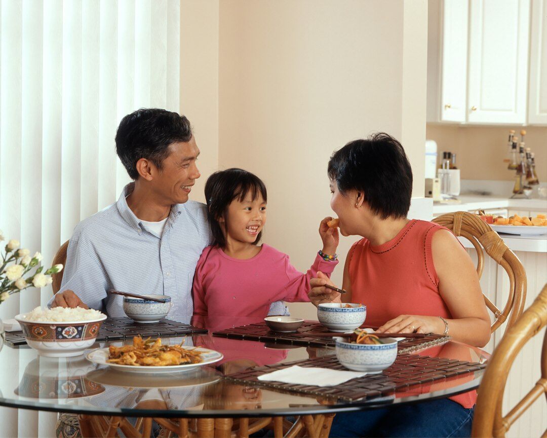 family reviewing insurance policy
